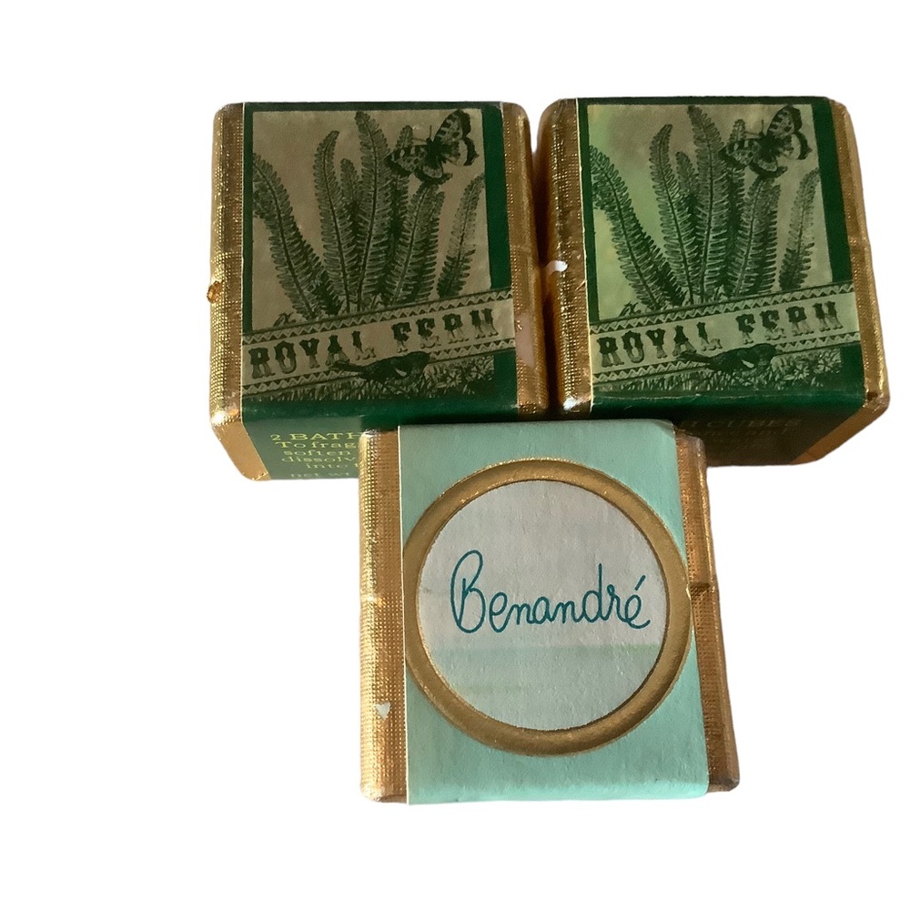 Crabtree & Evelyn royal fern scented bath soaps & Ben Rickert benandre soaps